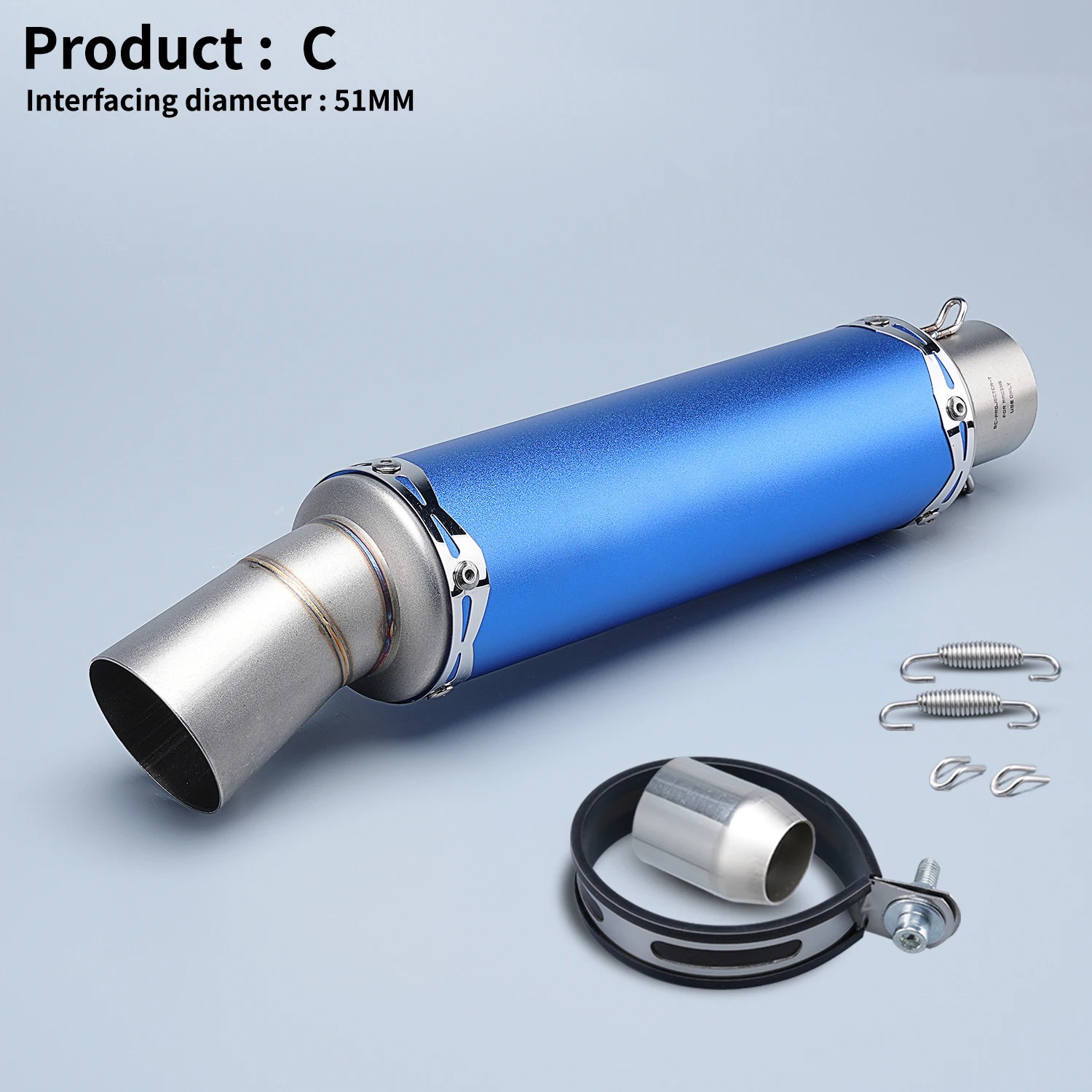 Universal Motorcycle Exhaust System Universelles Motorrad-Auspuffsystem