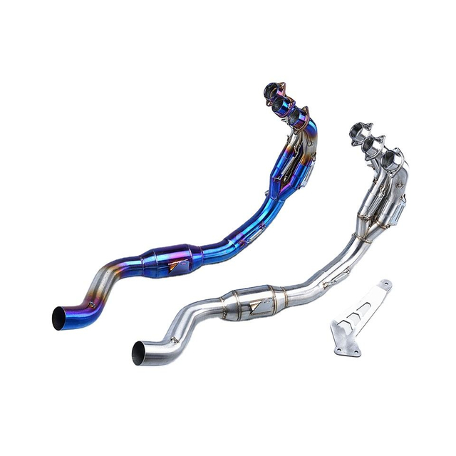 2021-2023 Yama MT-09 MT09 FZ09 XSR09 מערכת פליטה סליפ-און חומר פלדת אל חלד שונה צינור קישור קדמי מצב חדש