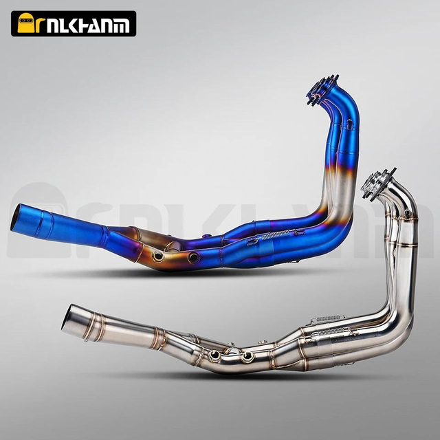 ل S1000RR 2019-2025 & S1000R 2021-25 الفولاذ المقاوم للصدأ دراجة نارية تعديل العادم 60 مللي متر رأس الأنابيب حالة جديدة
