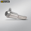 ZX-6R Motorcycle Exhaust System Modification Mid Link AK Escape Carbon Fiber Muffler ສໍາລັບ Kawasak ZX-6R New Steel Alloy
