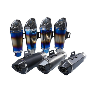 Universal 51mm Adapter Carbon Fiber AK Exhaust Muffler no GSXR150 R15 Duke200 Kaomi CBR150R MT15 Gixxer150 250 RC200 CBR500R R3