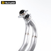 2014-2024 Yama MT07 Slip-On titanium legering udst&oslash;dningsr&oslash;r Ny tilstand Rustfrit st&aring;l Roterende Front Link Boxed Emballage