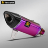 SYM Husky ADV300 Rosa Motorrad-Auspuffanlage, komplette Modifikation, rostfreie Kohlefasermaterialien, Boxverpackung, brandneu