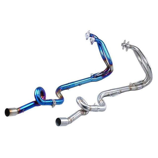 Новы гоначны матацыкл Мадыфікацыя выхлапу Escape Front Middle Link Pipe Slip для Kawasaki Ninja 250 Ninja 300 2008-2017 гадоў
