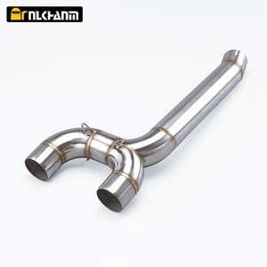 Silenciador de escapamento de motocicleta, design deslizante, a&ccedil;o inoxid&aacute;vel, para yamaha fazer fz6 fz6s 2004-2011, novos acess&oacute;rios de tubo de liga&ccedil;&atilde;o intermedi&aacute;ria