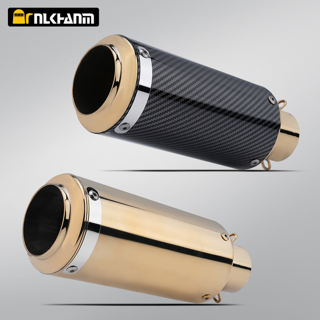 Universal 51mm Aurum Exhauriendum Caudium Pipe Muffler ad Motorcycle Racing Transi-Per Effugere Accessories pro Z400 DUKE390 R3 CB400F