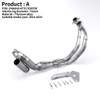 2014-2024 Yama MT07 Slip-On titanium legering udst&oslash;dningsr&oslash;r Ny tilstand Rustfrit st&aring;l Roterende Front Link Boxed Emballage