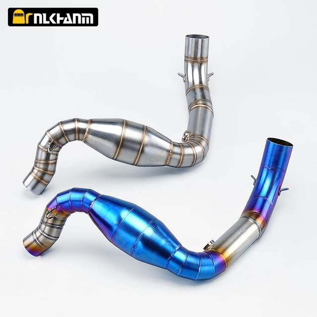 Kowiri tira 51mm Motopaika Pūnaha Whakangoi Katoa Whakapaa ki waenganui Hononga Muffler Slip mo BMW G310GS G310R 2017-2024 Hoahoa Hou