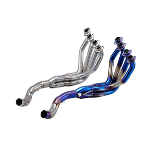 ថ្មី 51mm Steel Slip-On Motorcycle Exhaust Escape Full System Muffler Header Front Link Pipe Compatible Z900 A2 35KW 70KW