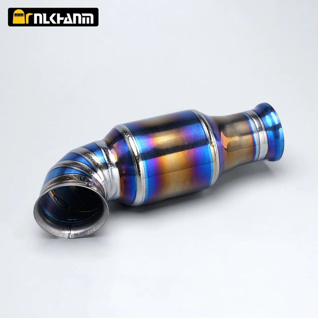 Pour KTM Duke 250 Duke 390 RC390 titane Moto tuyau d'&eacute;chappement moyen &eacute;chappement Moto catalyseur Tube nouvel &eacute;tat Decat tuyau