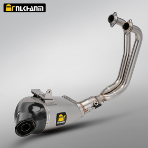 Bagong Ak DB Killer Racing LineS-H6R14 para sa R3 R25 MT02 MT25 Full Motorcycles Carbon at Steel Muffler Exhaust
