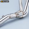 FZ09 MT09 2014-2020 қорапқа арналған YAMA MT-09 толық жиынтықты мотоциклінің Мото шығаратын құбыры, алдыңғы қозғалтқыштың байланыс құбыры болат өшіргіші