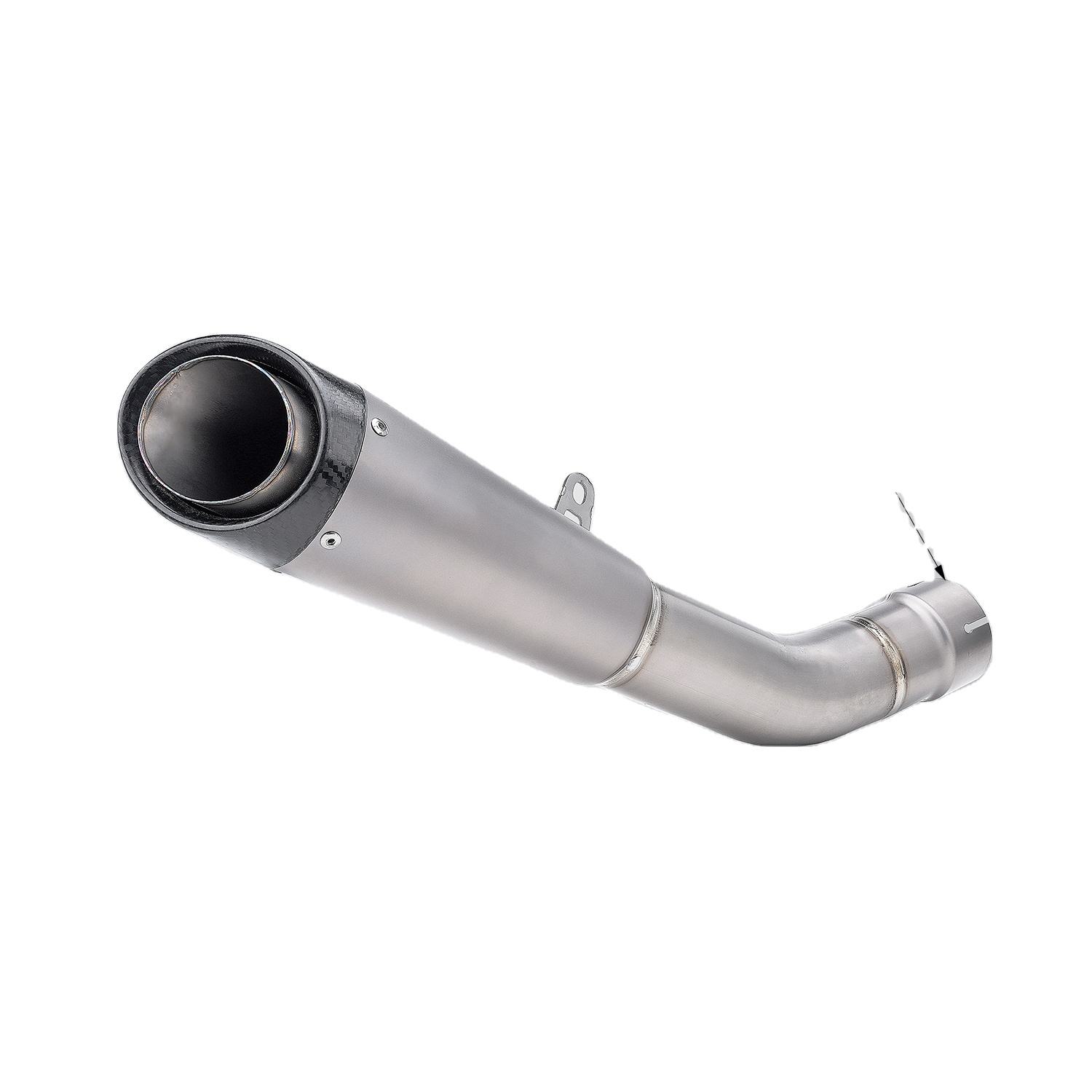 ສໍາລັບ Zx10r ZX-10R Motorcycle Exhaust Modified Titanium Alloy Integrated Middle Tail Carbon Tip Muffler ເຊື່ອມຕໍ່ຕົ້ນສະບັບ