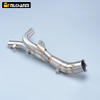 Moto modificado carbono mid link silenciador de tubo para yama yzfr1 yzf r1 2009-2014 a&ccedil;o inoxid&aacute;vel aprimorado escape da motocicleta