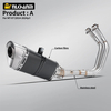 Yamaha MT07 FZ07 Original komplette Motorrad-Auspuffanlage Escape Slip 51 mm Vorderrohr Neuzustand Stahl mit AK LV SC Connect