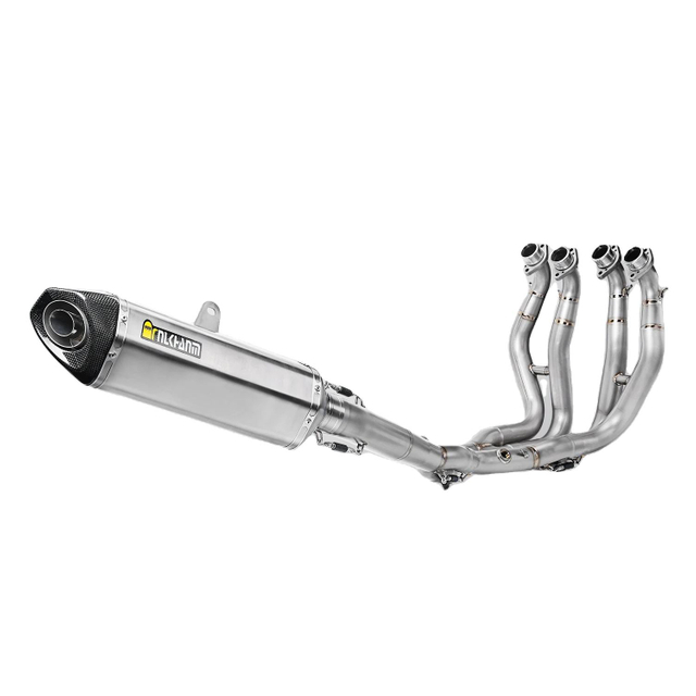 NlkHanm Full Titanium Alloy Motorcykel Avgassystem Komplett Modifiering Suzuki Hayabusa GSX1300 GSX1300R Kolljudd&auml;mpare Box