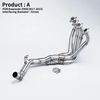 Novum 51mm Ferro Labi-De Motorcycle Exhaurienda Effugere Plena Ratio Muffler Header Front Link Pipe Compatible Z900 A2 35KW 70KW