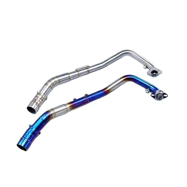 PRO Yama Y15 Y15ZR EXCITER150 Steel Slip-On Motorcycle Exhaust System Carbon Front Pipe Muffler Medio Link Connect