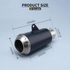 51mm Universal Kowiri tira Mawhiti Muffler Tikanga Hou LV Whakarereke Motopaika Pūnaha Whakangoi mo Z900 Ninja400 R3 R6