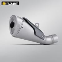 ʻO ka pauku kaʻa kaʻa AK i hoʻololi ʻia piha ʻo Titanium Alloy Honeycomb Muffler Pipe Original Interface no Aprilia RSV4 RS V4 2015-2024