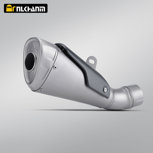 Amapikipiki Yuzuye AK Yahinduye Titanium Yuzuye Honeycomb Muffler Umuyoboro wumwimerere wa Mataia RSV4 RS V4 2015-2024
