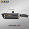 AK Escape Muffler SV650 Motorcycle Exhaust System Modification Mid Link ສໍາລັບ Suzuk SV650 2016-2024 ສະພາບໃຫມ່