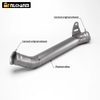 Duke 690 Mid Pipe Bagong Slip-On Exhaust Pipe Connect para sa KTM DUKE690 2012-2017 Compatible sa 2013 2014 2015 2016 2017 na Mga Modelo
