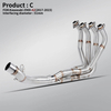 Novum 51mm Ferro Labi-De Motorcycle Exhaurienda Effugere Plena Ratio Muffler Header Front Link Pipe Compatible Z900 A2 35KW 70KW