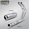 Yamaha MT07 FZ07 Original komplette Motorrad-Auspuffanlage Escape Slip 51 mm Vorderrohr Neuzustand Stahl mit AK LV SC Connect