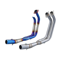 Leo TOC Tubo Anteriore Modificato DB Killer Silenziatore per Kawasaki Vulcan S650 650s 650 S VN650 Pit Bike Nuovo Scarico Moto