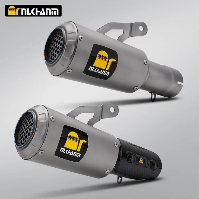 AK Muffler Titanium Alloy Exhaust Pūnaha Whakarerekētanga mo S1000R 2021-2025 & S1000RR 2019-2023 Motopaika Wao Rawa