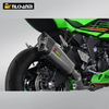 Modyfikacja układu wydechowego motocykla ZX-6R z tłumikiem AK Escape z wł&oacute;kna węglowego ze stali nierdzewnej dla Kawasak ZX-6R