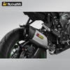 Modifik&aacute;cia v&yacute;fukov&eacute;ho syst&eacute;mu motocykla ZX-4R AK Blade &Uacute;nikov&yacute; tlmič v&yacute;fuku z uhl&iacute;kov&yacute;ch vl&aacute;kien pre Kawasak ZX-4R z nehrdzavej&uacute;cej ocele
