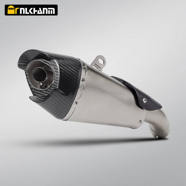 ZX4R Motorfiets uitlaatsysteem modificatie mid sectie link Yoshimura AT2 koolstofvezel escape uitlaat voor Kawasak ZX-4R ZX-25R