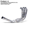 Mo S1000RR 2019-2024 S1000R 2021-2024 Whakaotia Motopaika Whakamutunga Pane Panui Korehu Titanium Alloy Mua Hononga Paipa Atanga 60mm