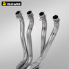 Modificaci&oacute;n del sistema de Escape para motocicleta GSX-R1000, aleaci&oacute;n de titanio, secci&oacute;n completa NH, doble salida, para SUZUK GSX-R1000