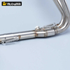 Nowa modyfikacja wydechu motocykla wyścigowego ucieczka przednia środkowa rura łącząca poślizg dla Kawasaki Ninja 250 Ninja 300 2008-2017 lat
