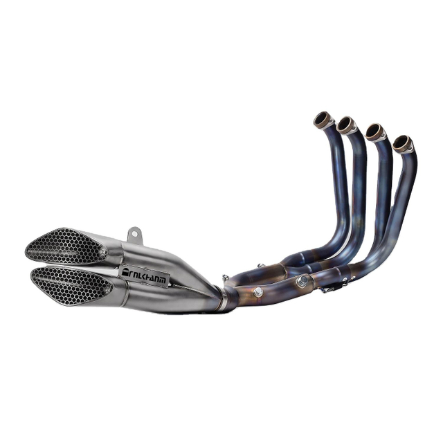 Silenciador de doble salida de aleaci&oacute;n de titanio modificado, sistema de escape completo de tubo delantero deslizante para motocicletas S1000XR 2019-2024, nuevo