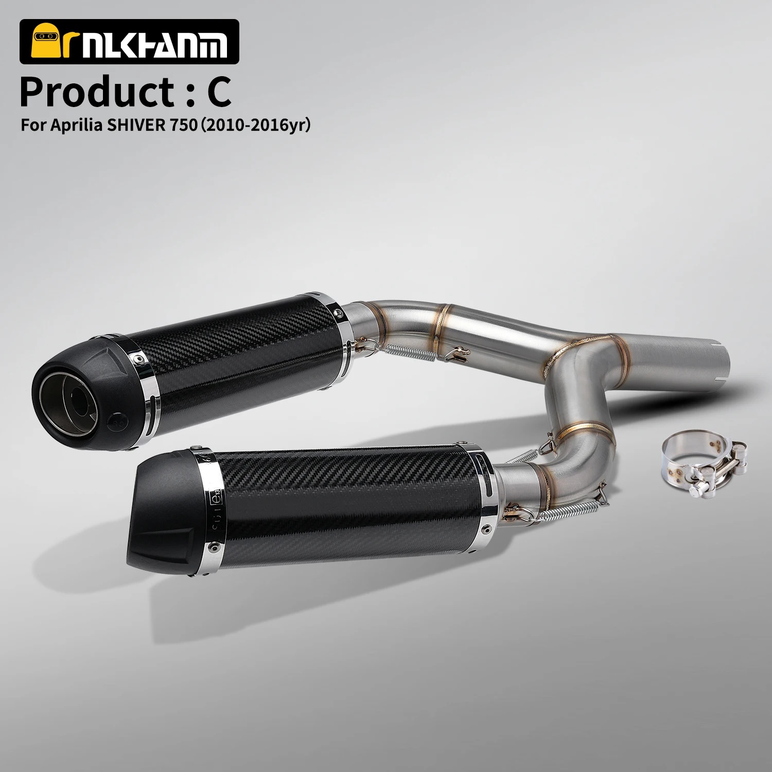 motorfiets uitlaatpyp knaldemper 60mm