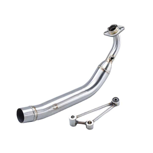 Silenciador de escapamento para motocicleta, 51mm, com tubo de liga&ccedil;&atilde;o frontal, material de a&ccedil;o inoxid&aacute;vel para yama cygnus gryphus 4v, caixa embalada