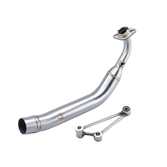 Nuevo Silenciador de escape para motocicleta antideslizante de 51MM con tubo de conexi&oacute;n frontal Material de acero inoxidable para YAMA Cygnus GRYPHUS 4V empaquetado en caja