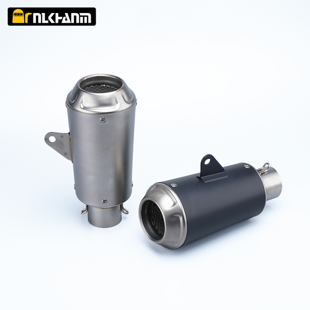 Muffler Melarikan Diri Keluli Tahan Karat Universal 51mm Keadaan Baru Sistem Ekzos Motosikal Ubahsuai LV untuk Z900 Ninja400 R3 R6