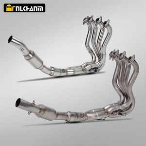F&ouml;r ZX6R ZX-6R 2023-2024 Motorcykel Avgassystem Modifierat Escape Titanium Alloy Fr&auml;mre mittl&auml;nksr&ouml;r 51mm
