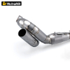 2014-2024 Yama MT07 Slip-On titanium legering udst&oslash;dningsr&oslash;r Ny tilstand Rustfrit st&aring;l Roterende Front Link Boxed Emballage