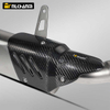 AK Escape Racing Steel Motorcycle Uitlaatsysteem Modificatie Koolstofvezel Isolatieplaat voor KAWASAKI Z900 Gebruikte Staat