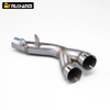 Silenziatore di scarico in acciaio inossidabile per Yama R6 YZF R6 2006-2021 Nuovo sistema di silenziatore di collegamento per tubo centrale da 51 mm Tubo di collegamento per moto