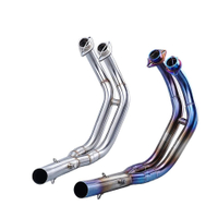 2014-2021 Yama MT07 FZ07 XSR700 Moto Racing Tlumič v&yacute;fuku Half Blue Slip Předn&iacute; trubka z nerezov&eacute; oceli Nov&yacute; stav