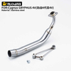 Ny 51MM Slip-On Motorcykel Udst&oslash;dningslydpotte med Front Link Pipe Rustfrit st&aring;l Materiale til YAMA Cygnus GRYPHUS 4V Box Pakket