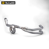 यामा R25 R3 MT-03 के लिए स्लिप YZF R3 R25 MT-03 के लिए 51 मिमी टाइटेनियम मिश्र धातु मिड पाइप स्टील लिंक के साथ नया पूर्ण निकास प्रणाली