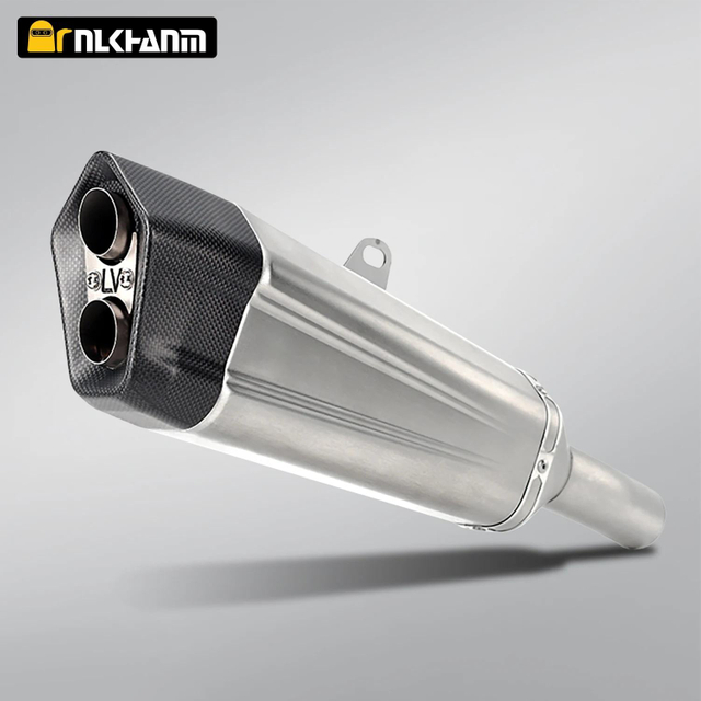 Kawasak ZX-6R အတွက် AK Escape Muffler ကာဗွန်ဖိုင်ဘာ သံမဏိပစ္စည်းဖြင့် ZX-6R ဆိုင်ကယ်အိတ်ဇောစနစ် ပြုပြင်မွမ်းမံခြင်း